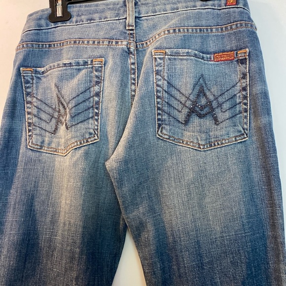7 For All Mankind  Crystal Vintage Distressed Jeans NeverUsed - Picture 5 of 16
